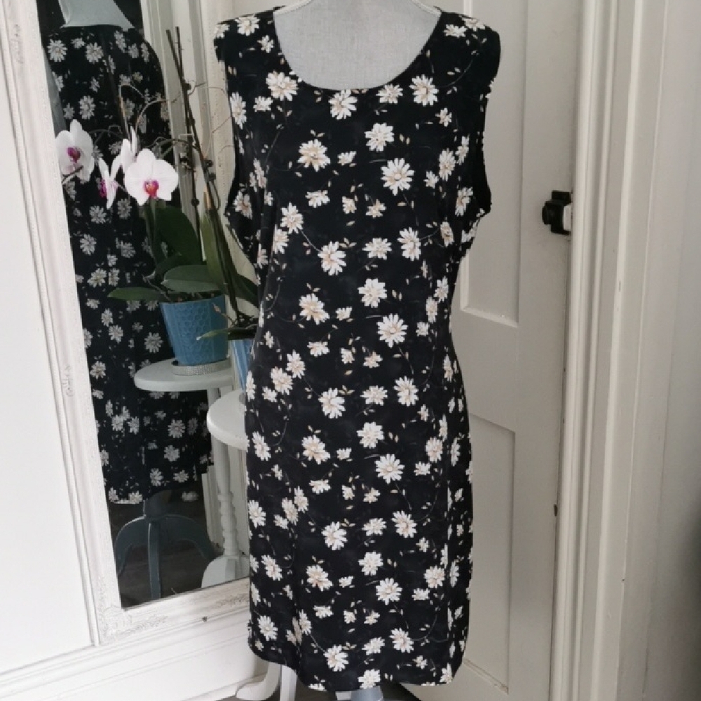 Vintage Abbey Rose cottagecore, prairiecore sleeveless dress. size L. EUC